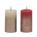 bulk 24 Led Gold Splash Taper Candle Asst 10cm