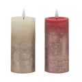 bulk 24 Led Gold Splash Pillar Candle 15cm V637-CPU40965
