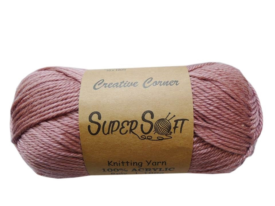 bulk 12 Super Soft Knitting Yarn V637-CRA20860