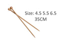 bulk 24 Bamboo Knitting Needle Size 4.5mm 5.5mm 6.5mm V637-CRA21841