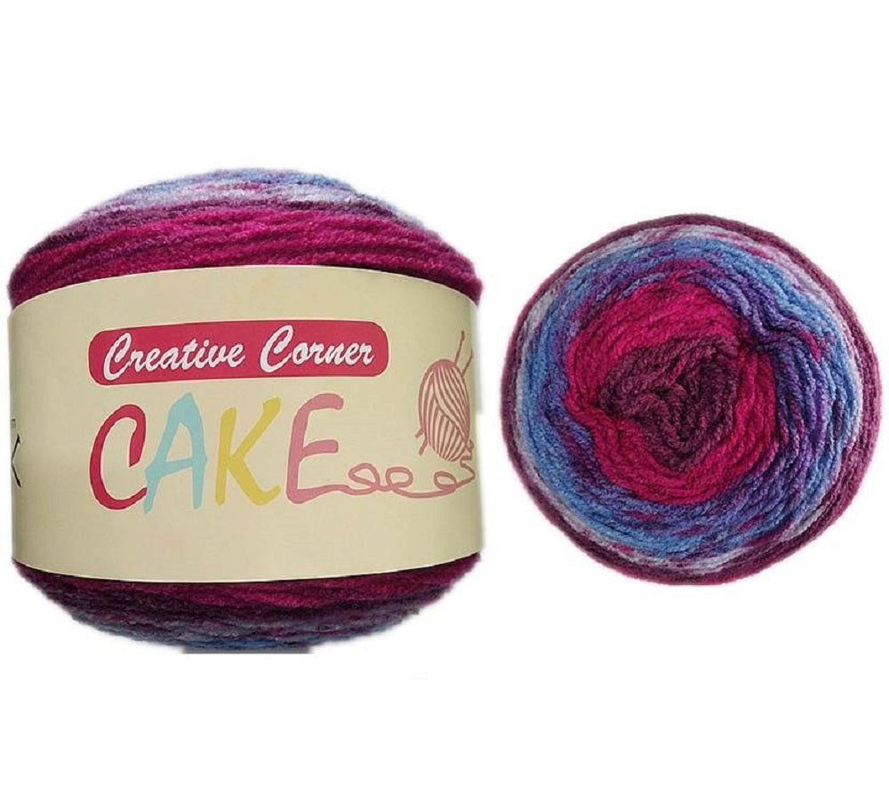 Bulk 6 Vibrant Super Soft Cake Knitting Yarn V637-CRA23599