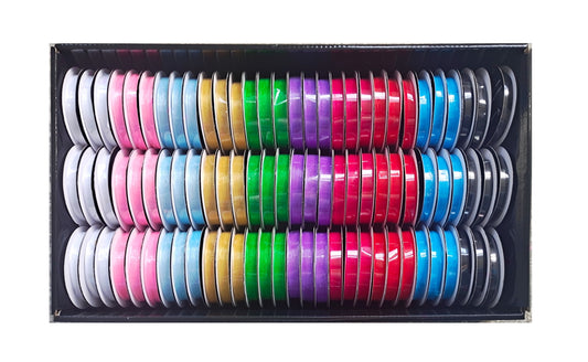 bulk 90 Roll Ribbon Sheer 4.5mt 10mm Displayed Box V637-CRA31367