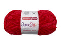 bulk 12 Red Super Soft Chenille Yarn 100G V637-CRA31389