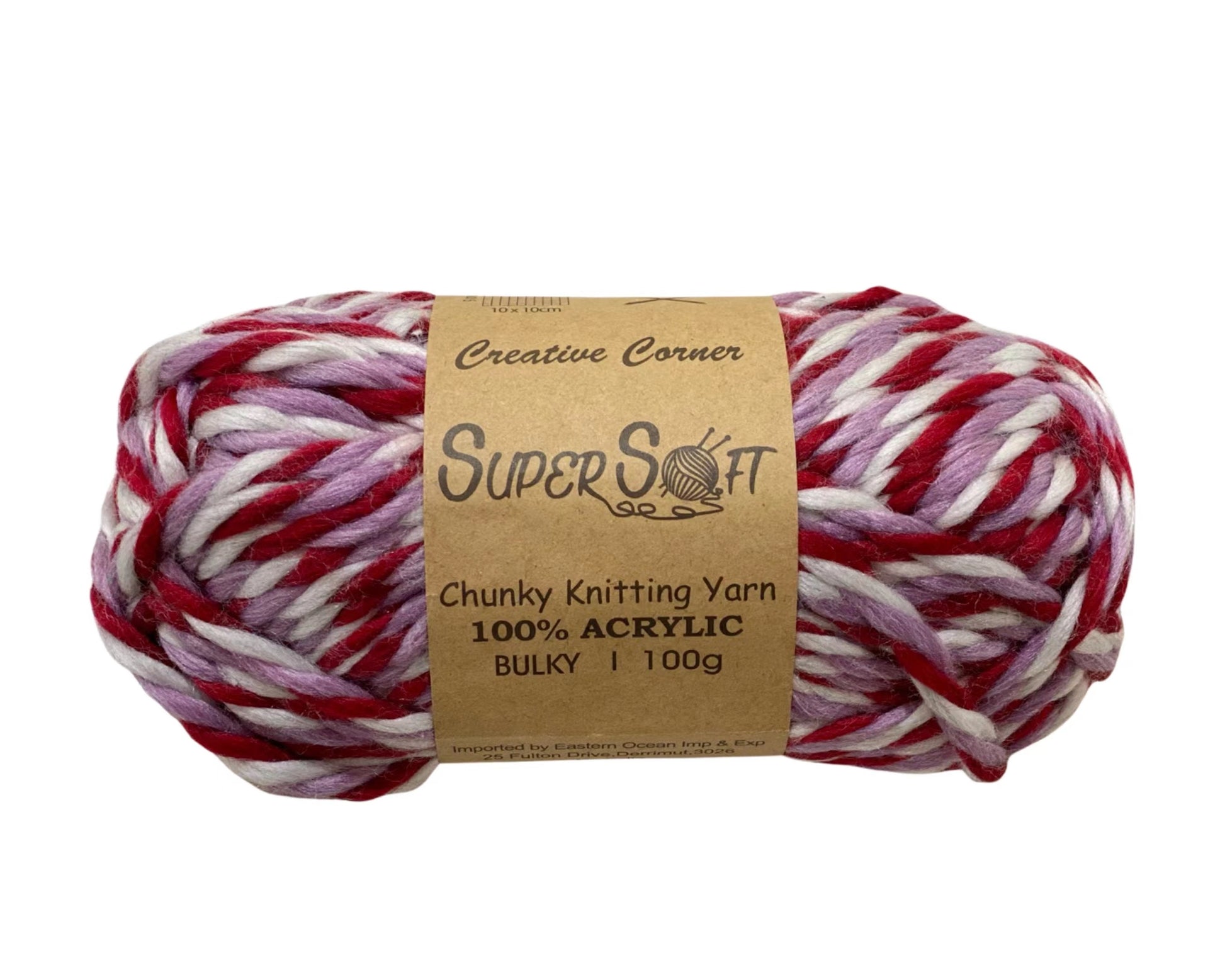 bulk 12 Berry Chunky Super Soft Knitting Yarn V637-CRA32326