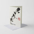 Card Handmade For You Calligraphy V637-D0203