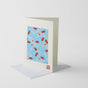 Card Handmade Chiyogami Goldfish Greeting V637-D0205