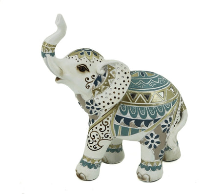 Mosaic Elephant Statue / Ornament 18cm V637-DCO30445
