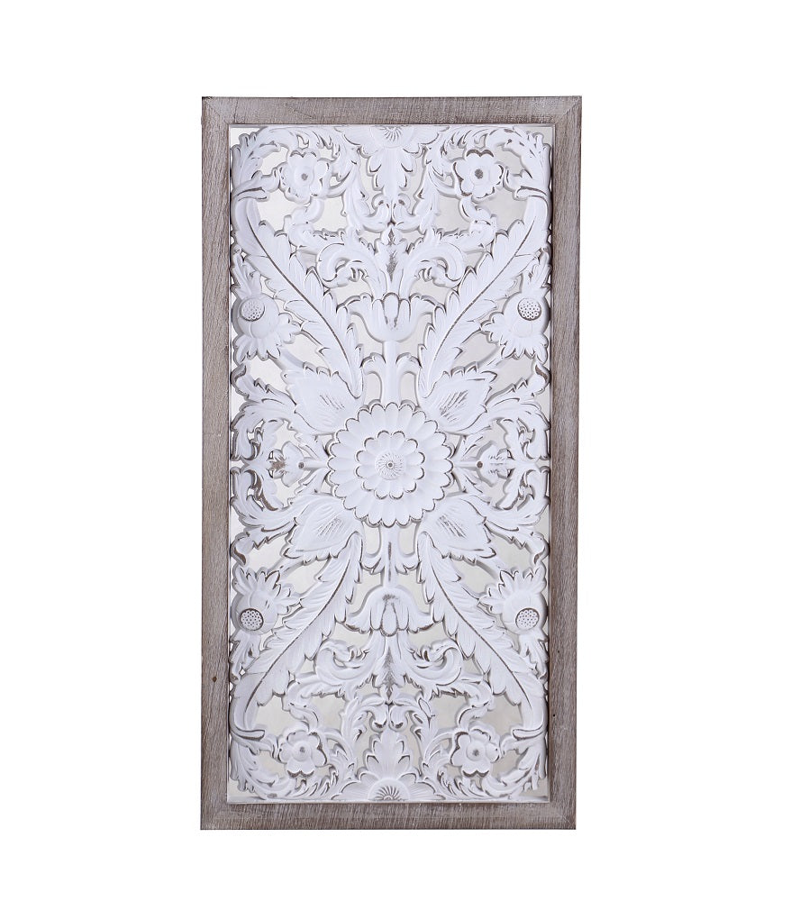 Carved Rectangle Decorative Wall Art 82cm V637-DCO31857