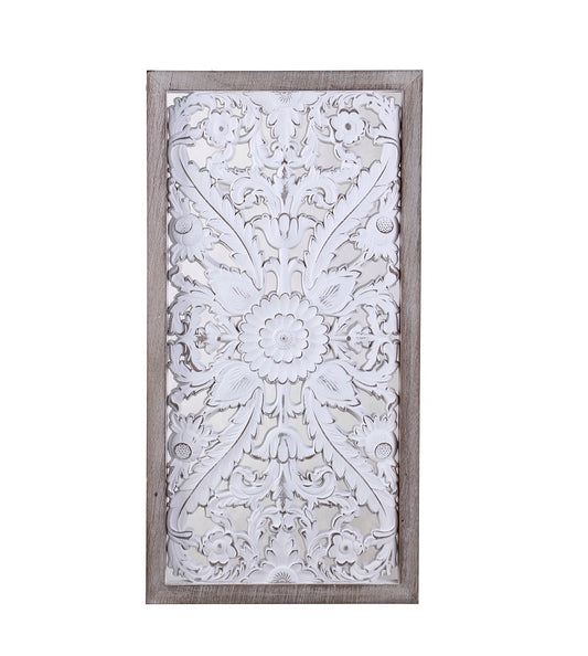 Carved Rectangle Decorative Wall Art 82cm V637-DCO31857