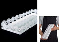 Decorative Rectangle Metal Tray White 30cm V637-DCO32108