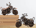 Set 2 Metal Retro Wheel Rotatable Motorcycle Assort 28cm V637-DCO32574