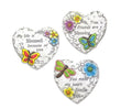 Set 3 Blessings on Concrete Heart Assort 25cm V637-DCO32705