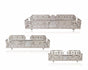 Set 3 Silver Rectangle Metal Tray 32cm V637-DCO32973