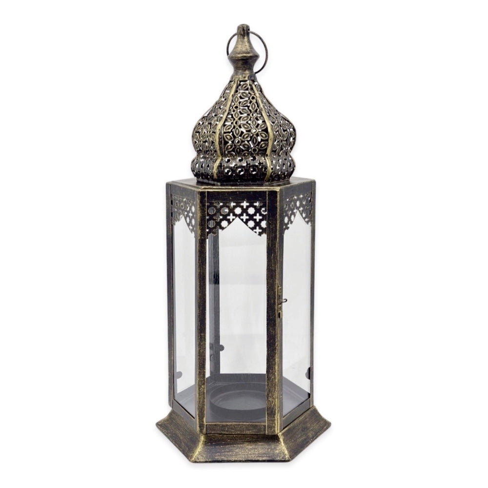 Moroccan Lantern Antique Look Metal 49cm V637-DCO34068