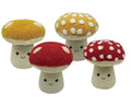 Set 4 Mushroom Door Stopper 4 Assorted 19x22cm V637-DCO34723