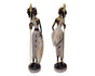 Set 2 African Warrior Statue 2 Assorted 8x33cm V637-DCO35225