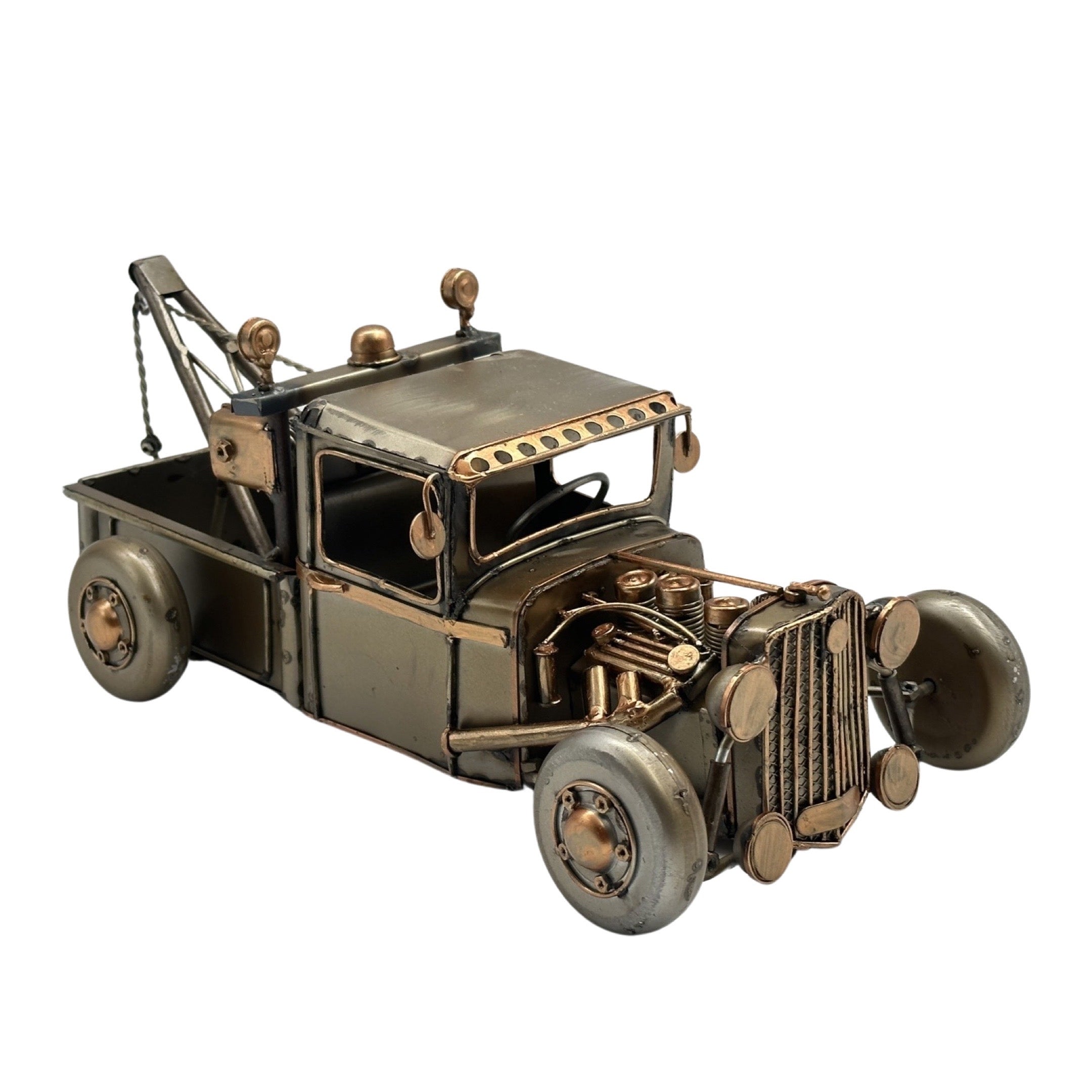 Antique Style Metal Tow Truck 13cm V637-DCO35694
