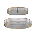 Oval Mirror Tray Oval Champagne Gold 40cm V637-DCO37427