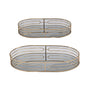 Oval Mirror Tray Oval Champagne Gold 40cm V637-DCO37427