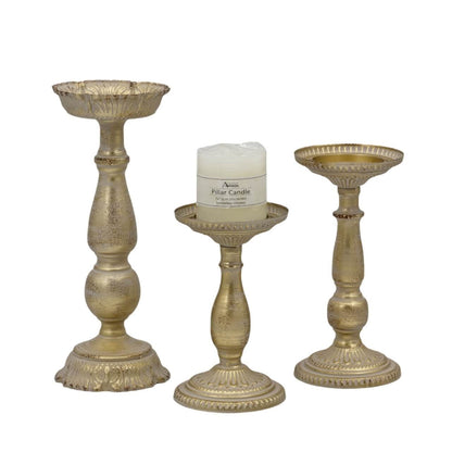 Pedestal Decorative Candle Holder 18cm V637-DCO37429