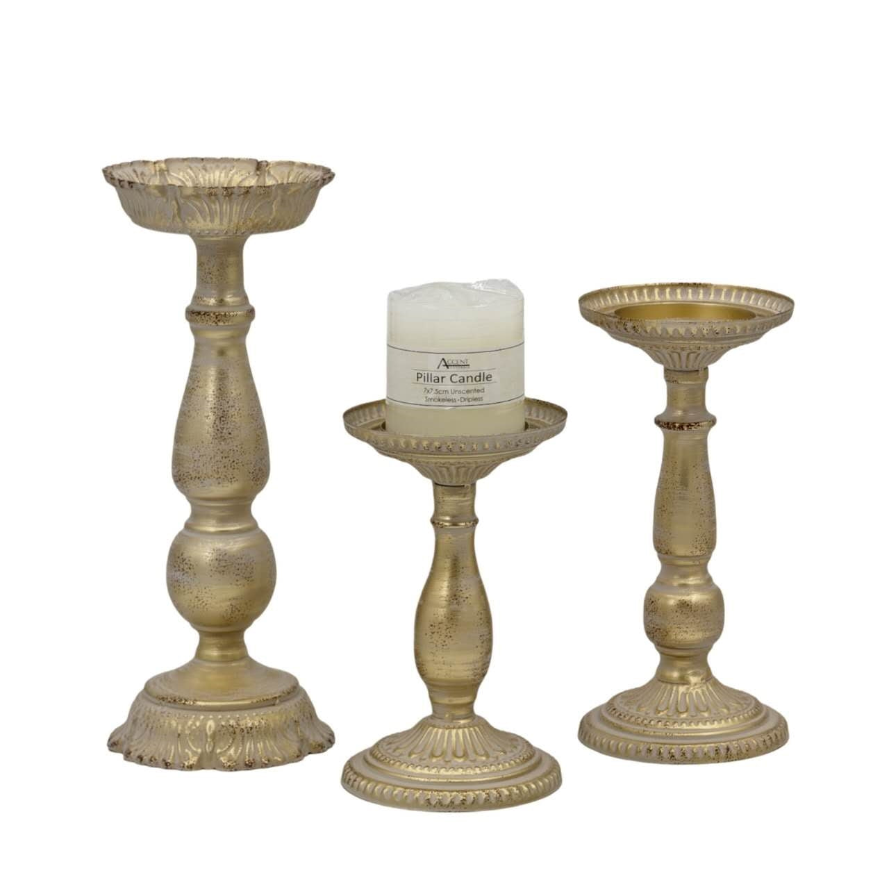 Pedestal Decorative Candle Holder 23cm V637-DCO37430