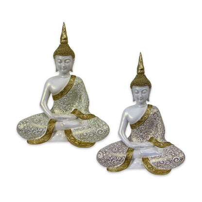 Set 2 Buddha Statue Assort 25cm V637-DCO38677