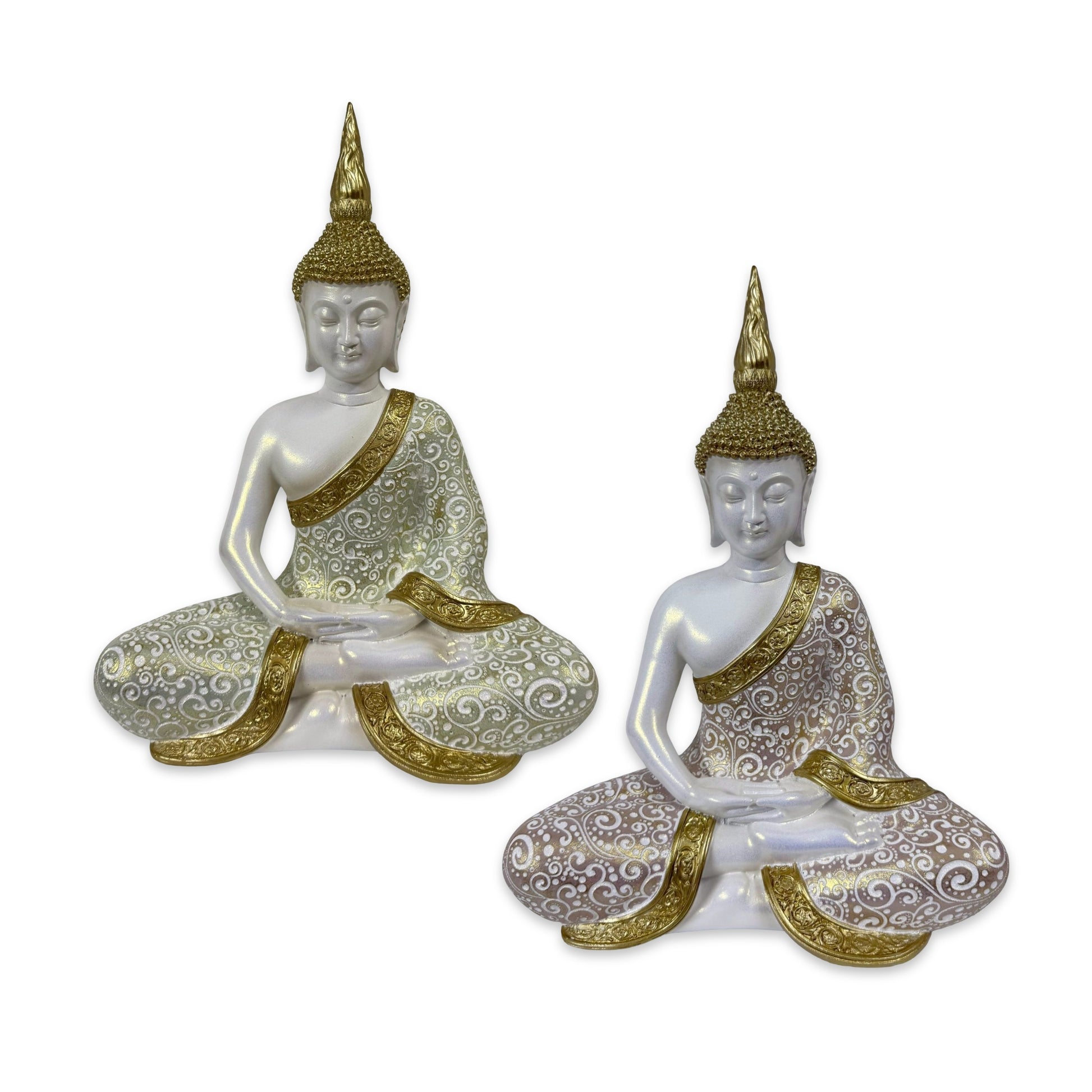Set 2 Buddha Statue Assort 30cm V637-DCO38678