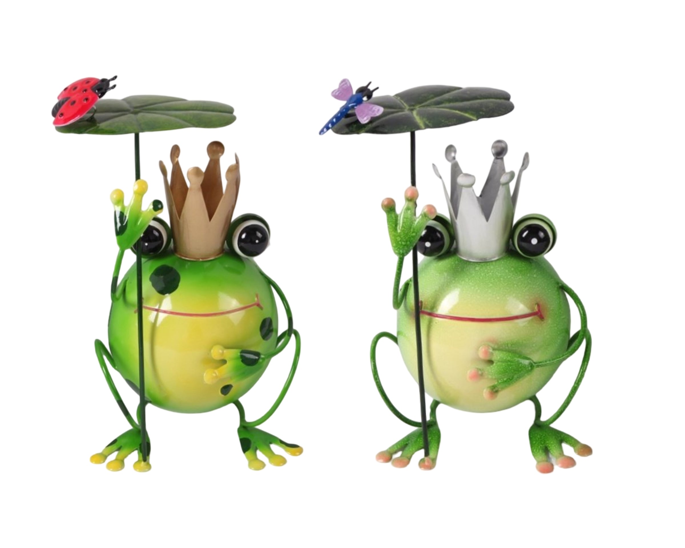 Set 2 Metal Frog Decor Assort 24cm V637-DCO38688