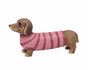 Magnesia Pink Beach Dachshund 42cm V637-DCO38898