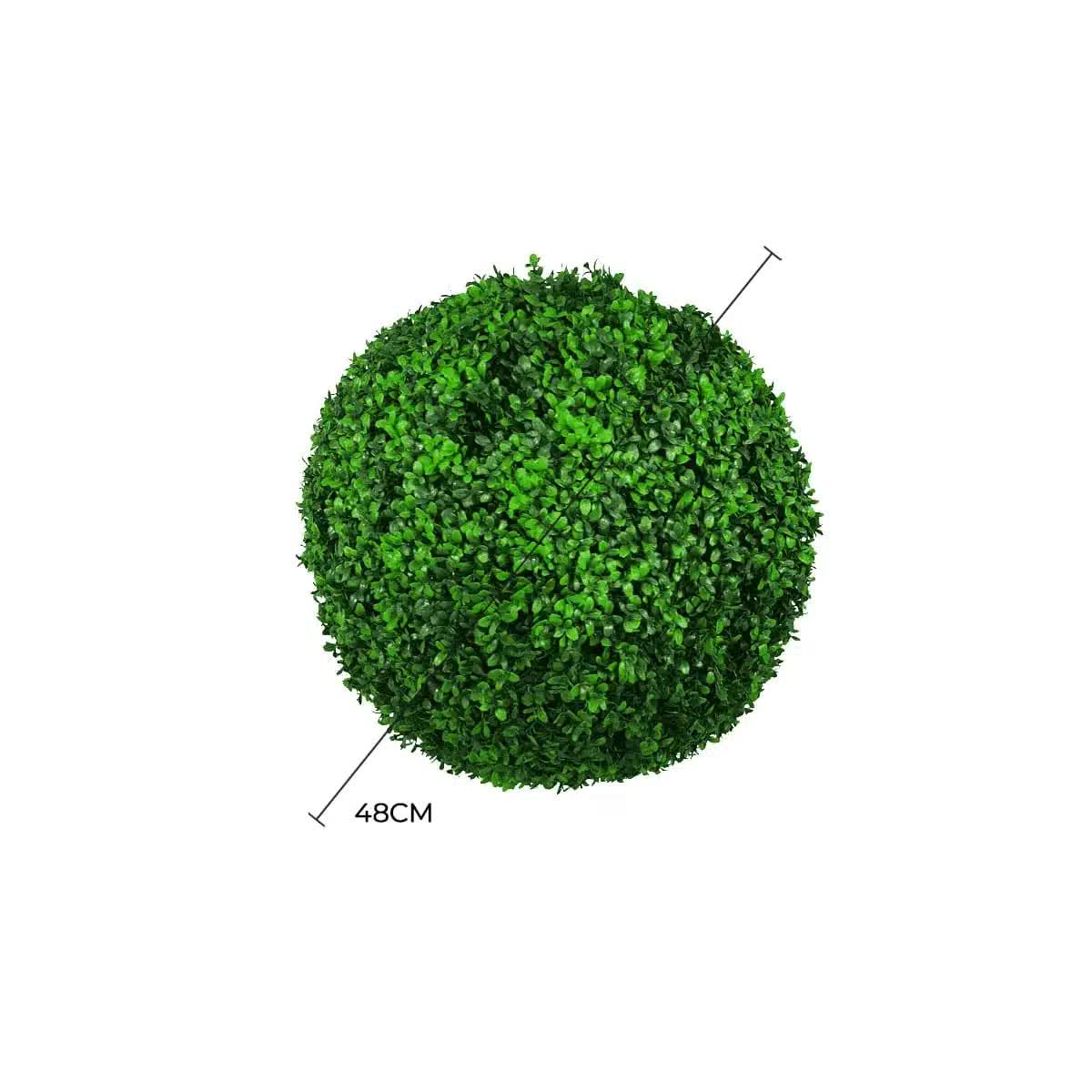 Large Green Leaf Buxus Faulkner Topiary Ball UV Resistant 48cm V637-DP1001537