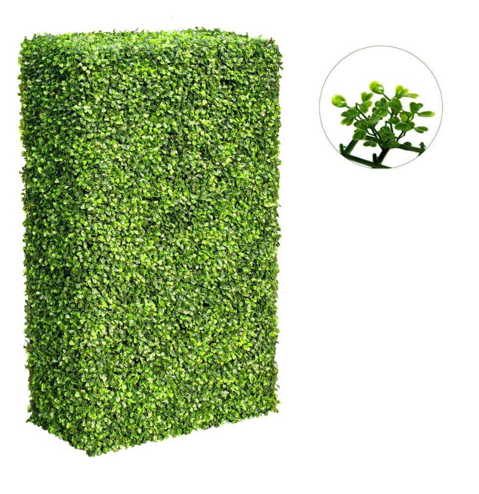 Large Portable Mixed Boxwood Hedge UV Resistant 100cm Long x 200cm High V637-DP1001780