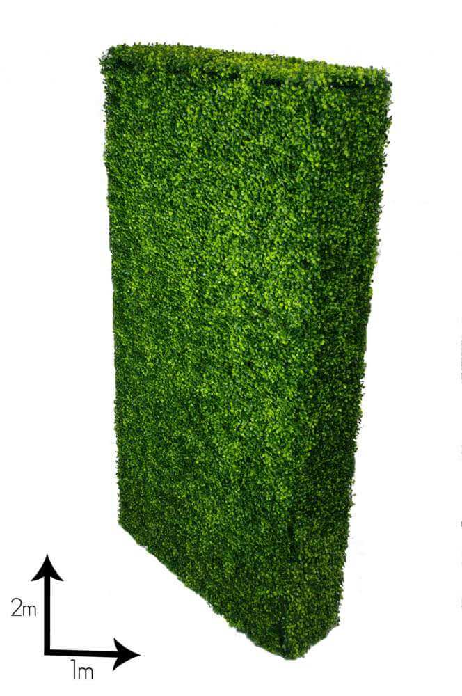 Large Portable Mixed Boxwood Hedge UV Resistant 100cm Long x 200cm High V637-DP1001780