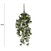 Hanging White Artificial Bougainvillea Plant UV Resistant 90cm V637-DP1005618