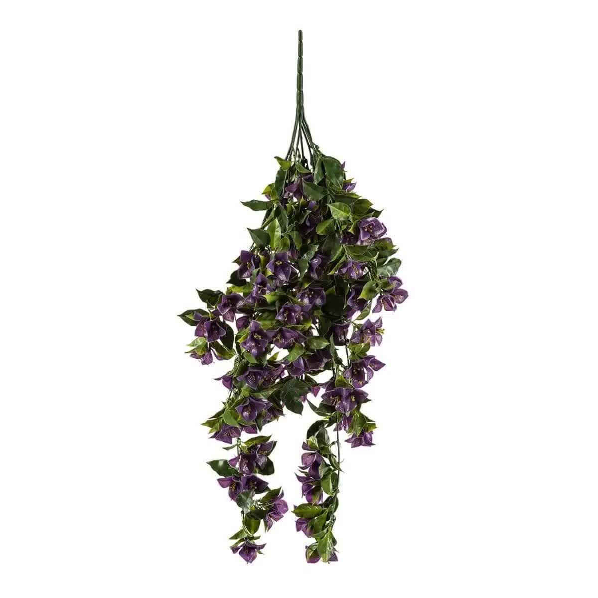 Hanging Artificial Bougainvillea Plant Purple UV Resistant 90cm V637-DP1005622