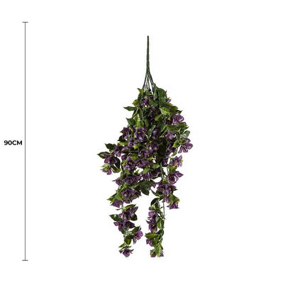 Hanging Artificial Bougainvillea Plant Purple UV Resistant 90cm V637-DP1005622