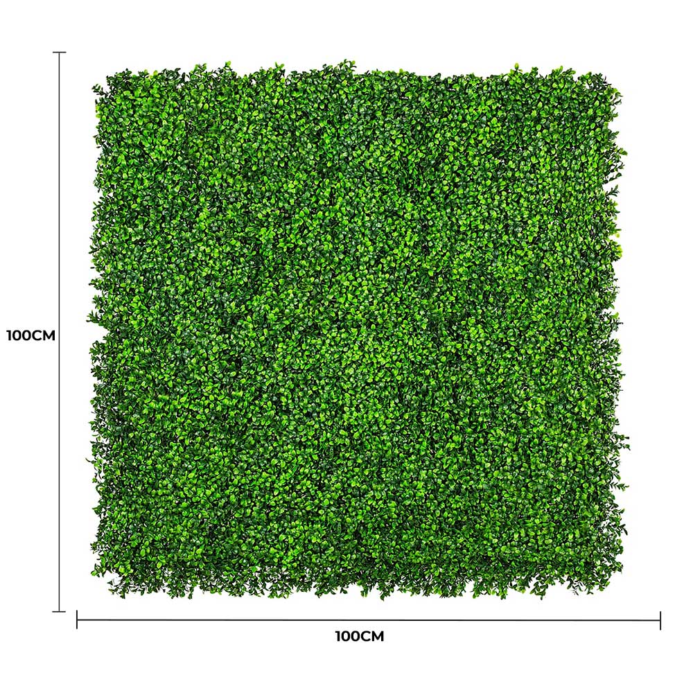 Luxury Deluxe Buxus (Bright) Hedge Panels UV Resistant 1m X 1m V637-DP1005795