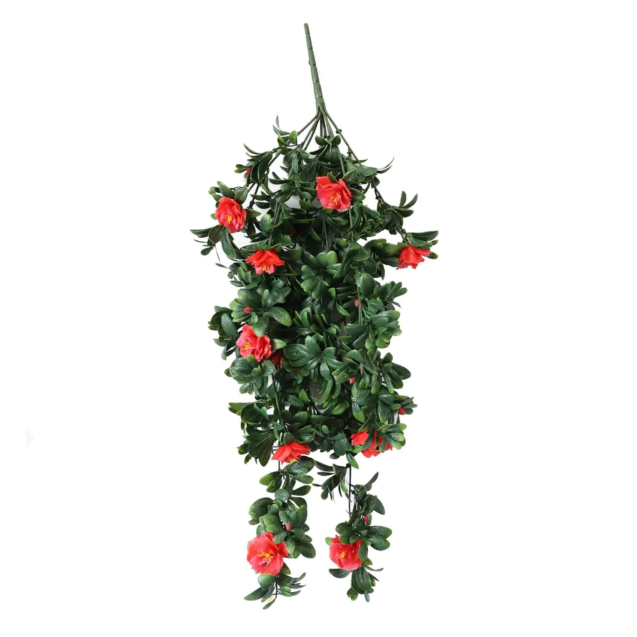 Hanging Red Rose Stem UV Resistant 85cm V637-DP1005848