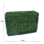 Portable Artificial Boxwood Hedge UV Resistant 75cm High 100cm Long V637-DP1006821
