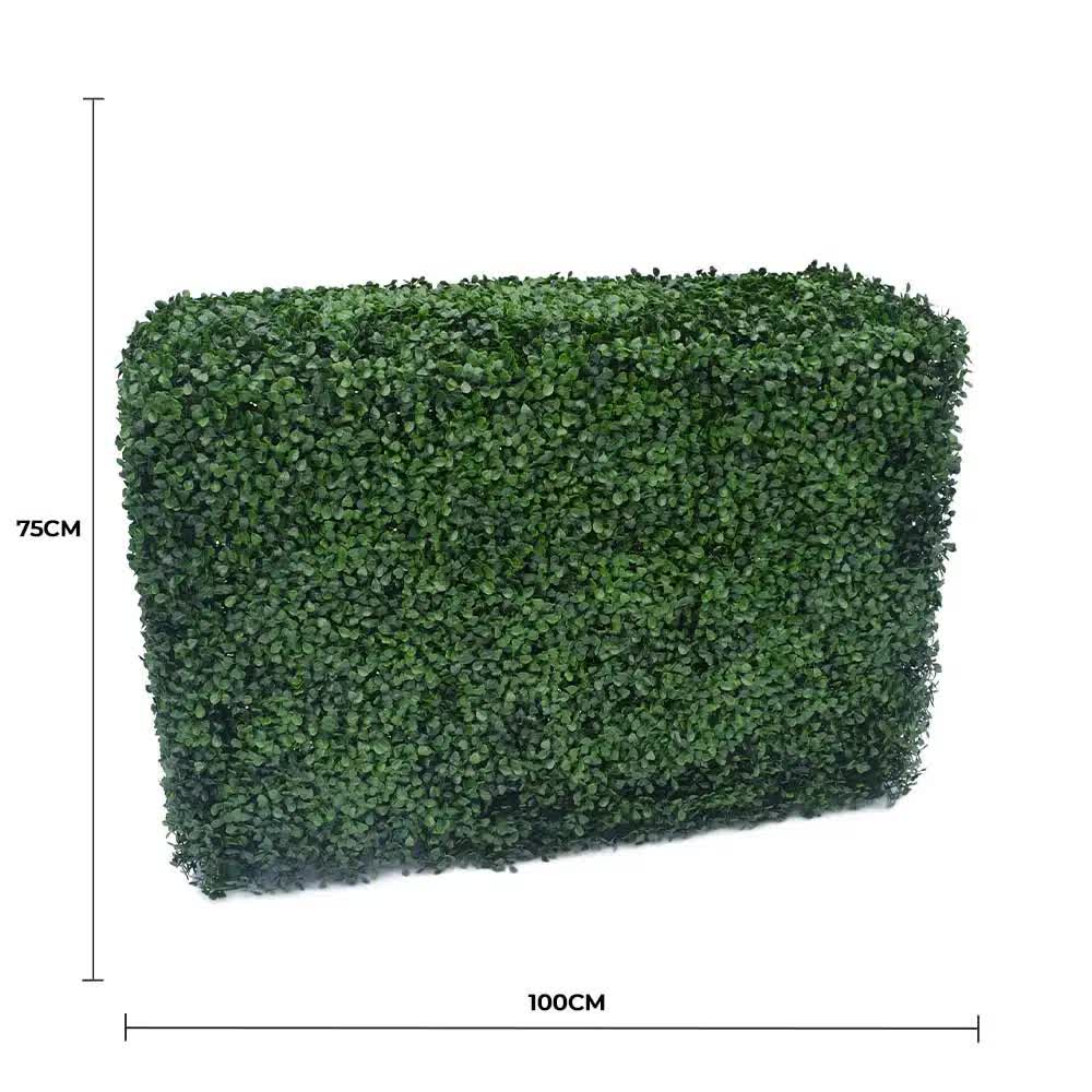 Portable Artificial Boxwood Hedge UV Resistant 75cm High 100cm Long V637-DP1006821