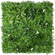 Luxury White Oasis Vertical Garden / Green Wall UV Resistant 1m x 1m V637-DP1008038