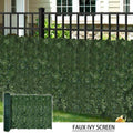 Artificial Ivy Leaf Hedging & Privacy Screen (Shade Cloth Backing Fake Ivy) 3m X 1m Roll V637-DP1008977