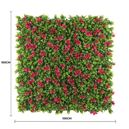 Luxury Flowering Pink Vertical Garden / Green Wall UV Resistant 1m X 1m V637-DP1009821