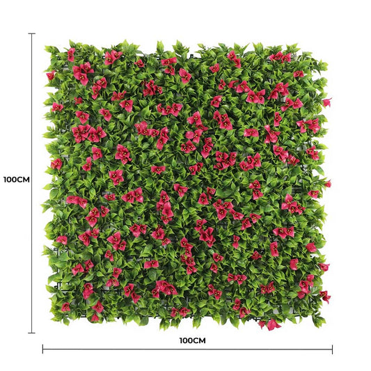 Luxury Flowering Pink Vertical Garden / Green Wall UV Resistant 1m X 1m V637-DP1009821