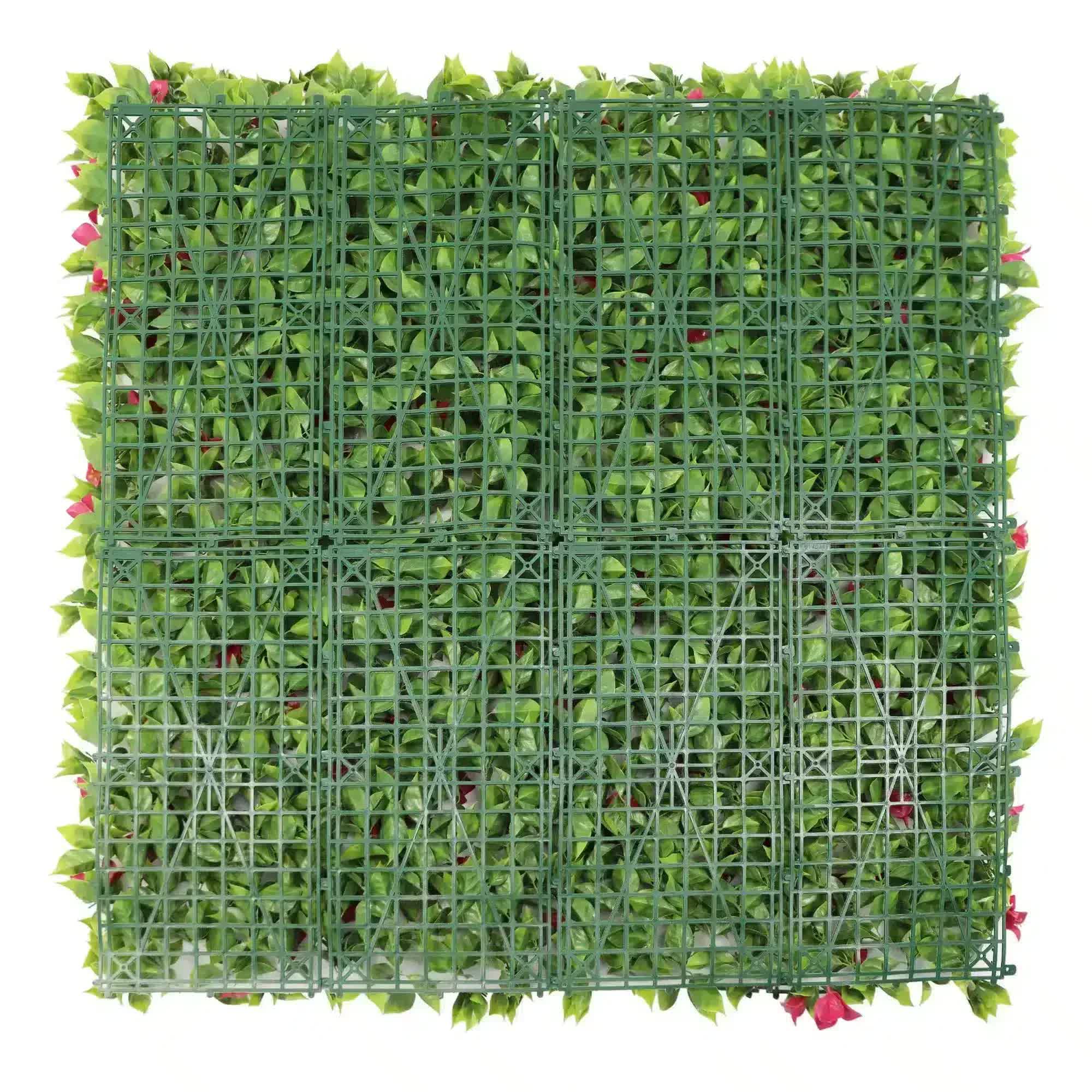Luxury Flowering Pink Vertical Garden / Green Wall UV Resistant 1m X 1m V637-DP1009821
