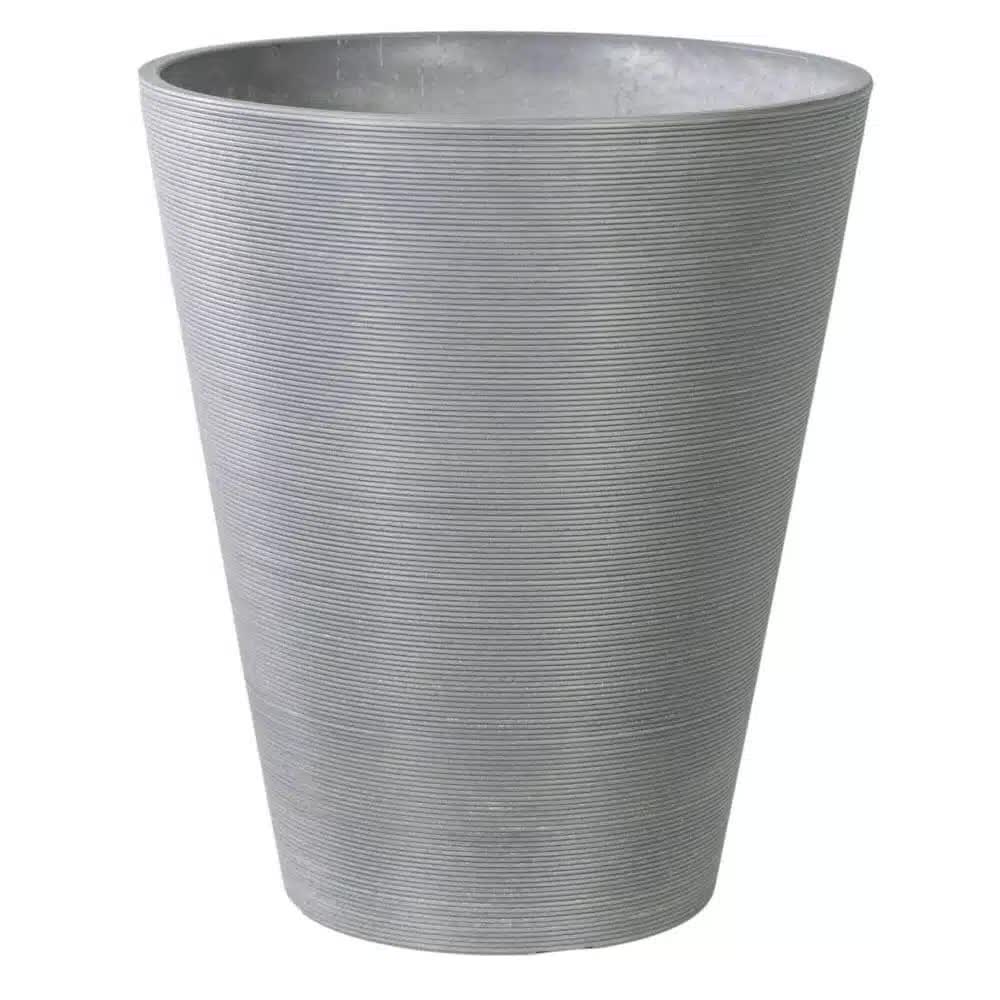 Decorative Textured Round Grey Planter 47cm V637-DP10100385