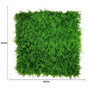 Mediterranean Fern Vertical Garden / Green Wall UV Resistant 1m x 1m V637-DP1010106