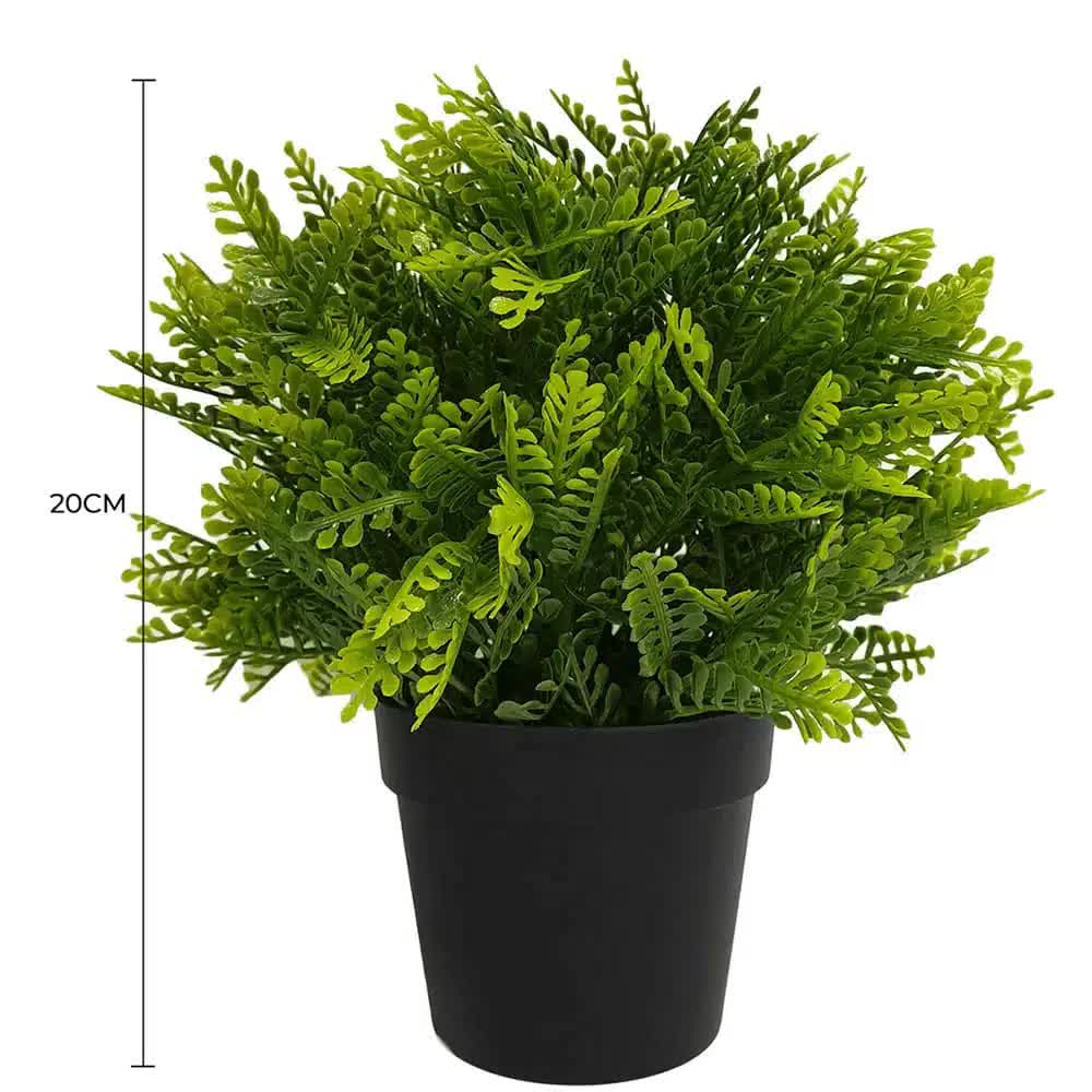 Small Potted Artificial Mimosa Fern UV Resistant 20cm V637-DP1013002