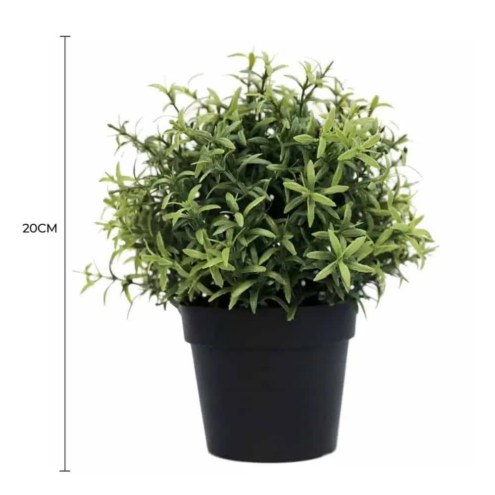 Small Potted Artificial Rosemary Herb Plant UV Resistant 20cm V637-DP1013081