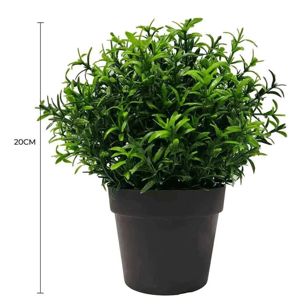 Small Potted Artificial Bright Rosemary Herb Plant UV Resistant 20cm V637-DP1013081B
