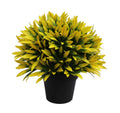 Small Potted Artificial Decorative Yellow Lily Plant UV Resistant 20cm V637-DP1013096